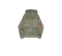 Alpha Industries Backprint Camo Hoodie da Uomo M48 Forest Camo XXL