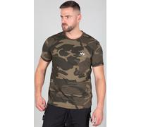 Alpha Industries Backprint Camo Maglietta, multicolore, taglia S per maschi