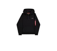 Alpha Industries Backprint Camo Print Hoodie Taglia L - Nero/Woodland Camouflage