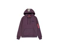 Alpha Industries Backprint Hoodie Taglia S - Prugna