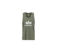 ALPHA INDUSTRIES Maglietta verde / bianco, Taglia L