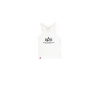 Alpha Industries Basic BB Big Logo Tank Canottiere Taglia M - Bianco