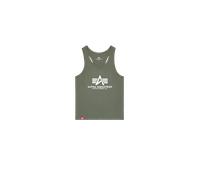 Alpha Industries Basic BB Big Logo Tank Canottiere Taglia XL - Verde