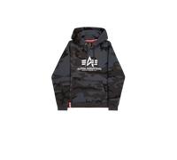 Alpha Industries Basic Camo Felpa, nero-multicolore, taglia M per maschi