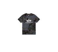 Alpha Industries Basic Big Logo Camo T-Shirt Magliette Taglia L - Mimetismo nero