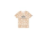 Alpha Industries Basic T-Shirt Maglietta Uomo, Mimetica Sabbia, M