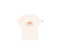 Alpha Industries Basic Big Logo Carbon T-Shirt Magliette Taglia 2XL - Bianco