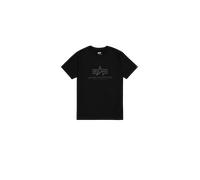 Alpha Industries Basic Big Logo Carbon T-Shirt Magliette Taglia XS - Nero