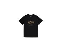 Alpha Industries Basic Big Logo Effect Print T-Shirt Magliette Taglia L - Nero