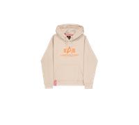 Alpha Industries Basic Big Logo Hoodie Taglia L - Beige