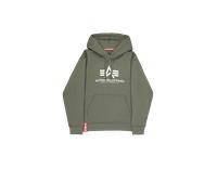 Alpha Industries Basic Big Logo Hoodie Taglia L - Verde