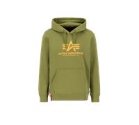 Alpha Industries Basic Big Logo Hoodie Taglia L - Verde muschio