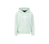 Alpha Industries Basic Big Logo Hoodie Taglia S - Verde menta