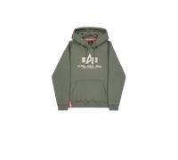 Alpha Industries Basic Big Logo Hoodie Taglia XL - Verde