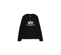 Alpha Industries Basic Big Logo Longsleeve Felpe Taglia XS - Nero