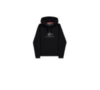Alpha Industries Basic Big Logo Mirror Leo Hoodie Taglia M - Nero