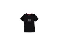 Alpha Industries Basic Big Logo Mirror Leo T-Shirt Magliette Taglia XS - Nero