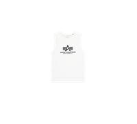 Alpha Industries Basic Big Logo Puff Print Tank Canottiere Taglia 3XL - Bianco