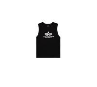 Alpha Industries Basic Big Logo Puff Print Tank Canottiere Taglia M - Nero