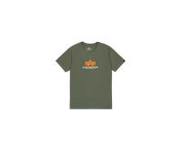 Alpha Industries Basic Big Logo Rubber T-Shirt Magliette Taglia XS - Verde