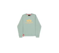 ALPHA INDUSTRIES Felpa menta / arancione Uomo ALPHA INDUSTRIES L