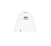 Alpha Industries Basic Big Logo Sweatshirt Felpe Taglia L - Bianco