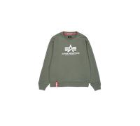 Alpha Industries Basic Big Logo Sweatshirt Felpe Taglia L - Verde