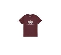 Alpha Industries Basic Big Logo T-Shirt Magliette Taglia 3XL - Rosso scuro