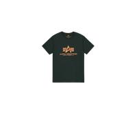 Alpha Industries Basic Big Logo T-Shirt Magliette Taglia L - Verde petrolio