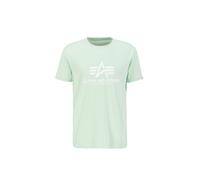 Alpha Industries Basic Big Logo T-Shirt Magliette Taglia M - Verde menta