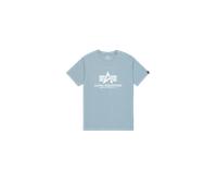 Alpha Industries Basic Big Logo T-Shirt Magliette Taglia S - Grigio-blu