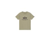 Alpha Industries Basic Big Logo T-Shirt Magliette Taglia S - Verde oliva