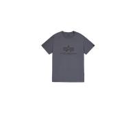 Alpha Industries Basic Big Logo T-Shirt Magliette Taglia XL - Grigio scuro/Nero
