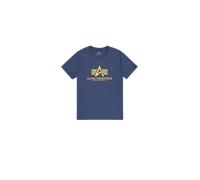 Alpha Industries Basic Big Logo T-Shirt Magliette Taglia XS - Blu marino