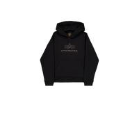 Alpha Industries Basic Big Logo TPU Hoodie Taglia XS - Nero/Oro