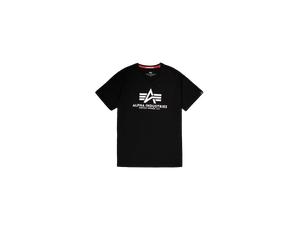 Alpha Industries Basic Big Logo V-Neck T-Shirt Magliette Taglia M - Nero