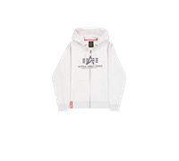 Alpha Industries Basic Big Logo Zip Hoodie Taglia M - Grigio