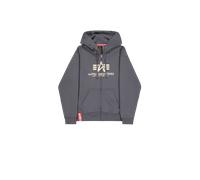 Alpha Industries Basic Zip Hoodie Grigio S Uomo