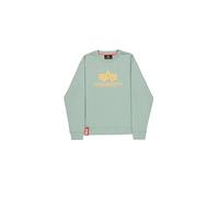 Alpha Industries Basic BL Sweatshirt da Uomo Frost Green L