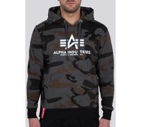 Alpha Industries Basic Camo Felpa, nero-multicolore, taglia XS per maschi