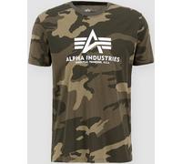 Alpha Industries Basic Camo Maglietta, verde, taglia XS per maschi