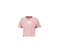 Alpha Industries Basic Cropped Oversize T-Shirt Magliette Taglia L - Rosa