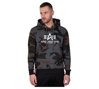 Alpha Industries Basic Camo Felpa, nero-multicolore, taglia M per maschi