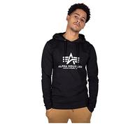 Alpha Industries Basic Hoody Felpa con Cappuccio da Uomo, Black, M
