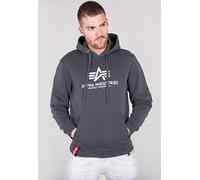 Alpha Industries Felpa con cappuccio Basic Uomo Grigio Taglia M
