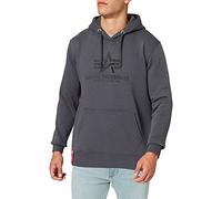 Alpha Industries Basic Hoody Felpa con Cappuccio da Uomo Greyblack/Black