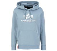 Alpha Industries Basic Hoody Felpa con Cappuccio da Uomo Greyblue