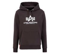 Alpha Industries Basic Hoody Felpa con Cappuccio da Uomo Hunter Brown
