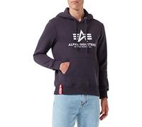 Alpha Industries Basic Hoody Felpa con Cappuccio da Uomo, Iron Grey