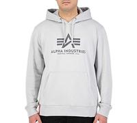 Alpha Industries Basic Hoody Felpa con Cappuccio da Uomo Pastel Grey
